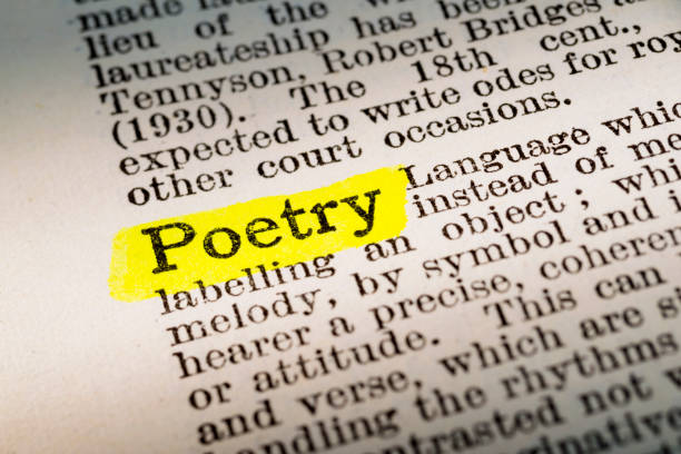 Dictionary definition of poetry, highlighted